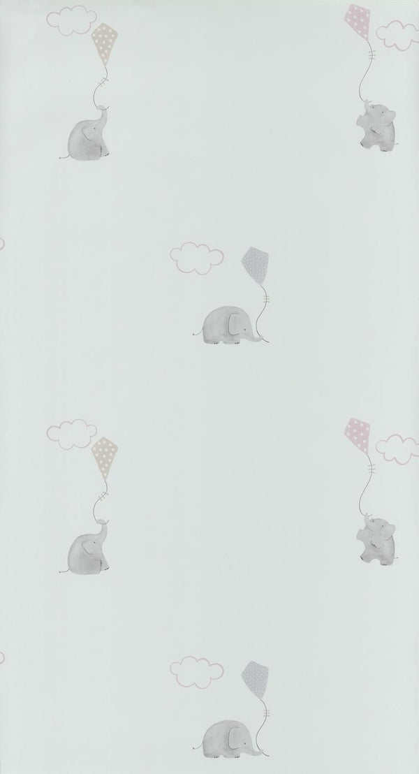Wallpaper- MLW Elephants Rose