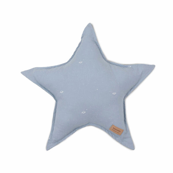 Star Scatter Cushion- Denim Blue Rocket