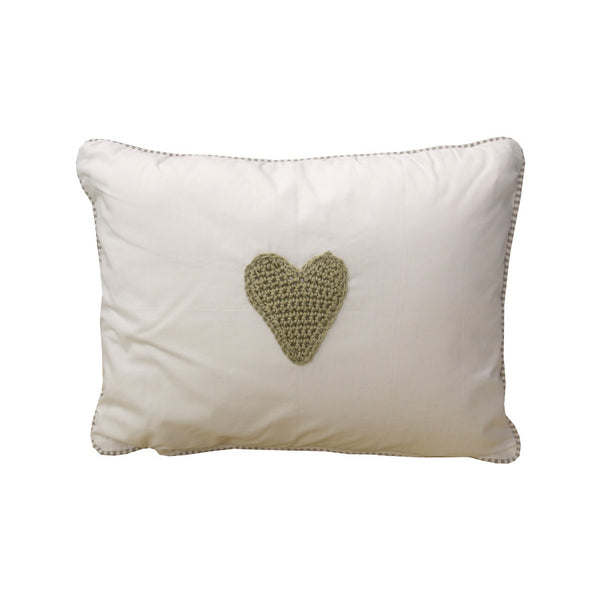 Scatter Stone Stripe hand crochet heart - Scatter Cushion- Baby Belle